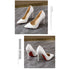 Elegant Plus Size Stiletto Pumps for Women - Pointed Toe Party Shoes